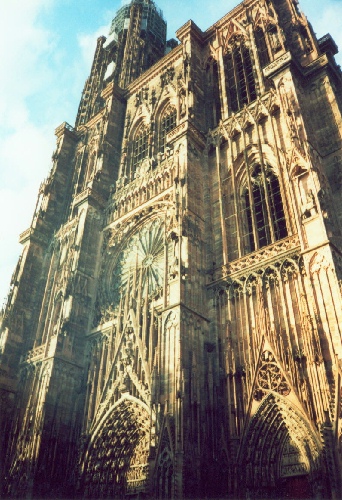 Cathedral in Strasbourg, photograph by C. W. Booth
